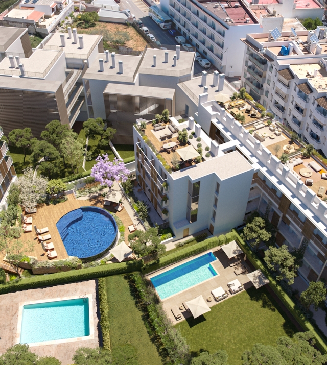 Resa Estates Ibiza for sale te koop apartment nieuwbouw air foto.jpg